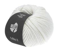 Lana Grossa Mille II 50g - dickes Mischgarn - 75 - Weiß