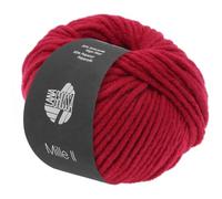 Lana Grossa MILLE II, 0009 rot, 50g, 50% Schurwolle Merino/50% Acryl, Wolle, Merino Wolle