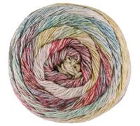 LANA GROSSA Mosaico | Locker verzwirntes Leinen-Viskosegarn mit Baumwollflammen und Streifendruck | Handstrickgarn aus 54% Baumwolle, Leinen & Viskose | 100g Wolle, Stricken & Häkeln | 270m Garn FB11