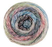 LANA GROSSA Mosaico | Locker verzwirntes Leinen-Viskosegarn mit Baumwollflammen und Streifendruck | Handstrickgarn aus 54% Baumwolle, Leinen & Viskose | 100g Wolle, Stricken & Häkeln | 270m Garn FB9