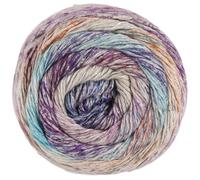 LANA GROSSA Mosaico | Locker verzwirntes Leinen-Viskosegarn mit Baumwollflammen und Streifendruck | Handstrickgarn aus 54% Baumwolle, Leinen & Viskose | 100g Wolle, Stricken & Häkeln | 270m Garn FB7