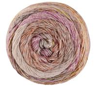 LANA GROSSA Mosaico | Locker verzwirntes Leinen-Viskosegarn mit Baumwollflammen und Streifendruck | Handstrickgarn aus 54% Baumwolle, Leinen & Viskose | 100g Wolle, Stricken & Häkeln | 270m Garn FB12