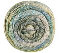 LANA GROSSA Mosaico | Locker verzwirntes Leinen-Viskosegarn mit Baumwollflammen und Streifendruck | Handstrickgarn aus 54% Baumwolle, Leinen & Viskose | 100g Wolle, Stricken & Häkeln | 270m Garn FB1