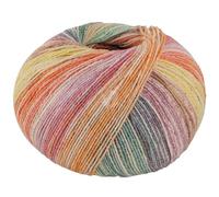 LANA GROSSA MW100 Cotton Bamboo Positano | 4-fädiger Baumwoll Klassiker | Handstrickgarn aus 40% Baumwolle, 25% Schurwolle, 20% Viskose (Bambus), 8% Polyamid & 7% Polyester | 420m & 100g Garn FB2571