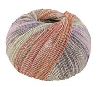 LANA GROSSA MW100 Cotton Bamboo Positano | 4-fädiger Baumwoll Klassiker | Handstrickgarn aus 40% Baumwolle, 25% Schurwolle, 20% Viskose (Bambus), 8% Polyamid & 7% Polyester | 420m & 100g Garn FB2570