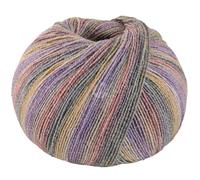 LANA GROSSA MW100 Cotton Bamboo Sole Mix | 4-fädiger Baumwoll Klassiker | Handstrickgarn aus 40% Baumwolle, 25% Schurwolle, 20% Viskose (Bambus), 8% Polyamid & 7% Polyester | 100g & 420m Wolle FB6415