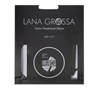 Lana Grossa Nadelseil Vario Stahl | extrem flexibel & langlebig | fast nahtloser Übergang zur Nadel | 40cm