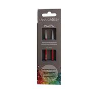 Lana Grossa Nadelspitzen Vario Rainbow Aluminium | bunt & leicht | aus stabilem Aluminium | präzise geformte Spitzen | gleitfähig & langlebig | 4,5