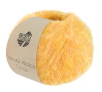 LANA GROSSA Natural Alpaca Lungo | Flauschgarn mit Baby Alpacafasern | Handstrickgarn aus 89% Alpaka (Baby) & 11% Polyamid | 50g Wolle zum Stricken & Häkeln | 190m Garn FB10
