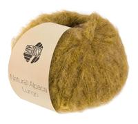 LANA GROSSA Natural Alpaca Lungo | Flauschgarn mit Baby Alpacafasern | Handstrickgarn aus 89% Alpaka (Baby) & 11% Polyamid | 50g Wolle zum Stricken & Häkeln | 190m Garn FB16