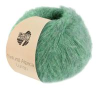 LANA GROSSA Natural Alpaca Lungo | Flauschgarn mit Baby Alpacafasern | Handstrickgarn aus 89% Alpaka (Baby) & 11% Polyamid | 50g Wolle zum Stricken & Häkeln | 190m Garn FB17