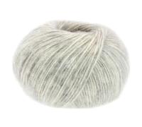 LANA GROSSA Natural Alpaca Pelo | Flauschige Netzgarnstruktur aus Baumwolle gefüllt mit Baby Alpakafasern und Merino Schurwolle | 50g Wolle zum Stricken & Häkeln | 125m Garn FB2