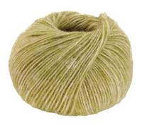 LANA GROSSA Natural Alpaca Pelo | Flauschige Netzgarnstruktur aus Baumwolle gefüllt mit Baby Alpakafasern und Merino Schurwolle | 50g Wolle zum Stricken & Häkeln | 125m Garn FB26