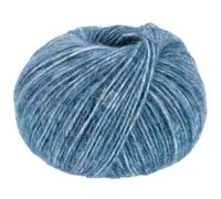 LANA GROSSA Natural Alpaca Pelo | Flauschige Netzgarnstruktur aus Baumwolle gefüllt mit Baby Alpakafasern und Merino Schurwolle | 50g Wolle zum Stricken & Häkeln | 125m Garn FB 35