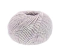 LANA GROSSA Natural Alpaca Pelo | Flauschige Netzgarnstruktur aus Baumwolle gefüllt mit Baby Alpakafasern und Merino Schurwolle | 50g Wolle zum Stricken & Häkeln | 125m Garn FB12