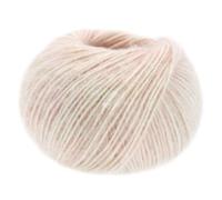 LANA GROSSA Natural Alpaca Pelo | Flauschige Netzgarnstruktur aus Baumwolle gefüllt mit Baby Alpakafasern und Merino Schurwolle | 50g Wolle zum Stricken & Häkeln | 125m Garn FB11