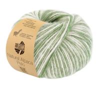 LANA GROSSA Natural Alpaca Pelo | Flauschige Netzgarnstruktur aus Baumwolle gefüllt mit Baby Alpakafasern und Merino Schurwolle | 50g Wolle zum Stricken & Häkeln | 125m Garn FB205