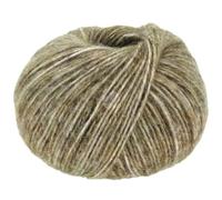 LANA GROSSA Natural Alpaca Pelo | Flauschige Netzgarnstruktur aus Baumwolle gefüllt mit Baby Alpakafasern und Merino Schurwolle | 50g Wolle zum Stricken & Häkeln | 125m Garn FB21