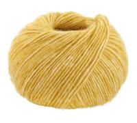 LANA GROSSA Natural Alpaca Pelo | Flauschige Netzgarnstruktur aus Baumwolle gefüllt mit Baby Alpakafasern und Merino Schurwolle | 50g Wolle zum Stricken & Häkeln | 125m Garn FB27