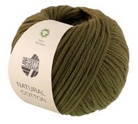 LANA GROSSA Natural Cotton Gots | Bio-Baumwollgarn in Millefili- Zwirnung | Handstrickgarn aus 100% Baumwolle (Bio) | 50g Wolle zum Stricken & Häkeln | 80m Garn FB-2