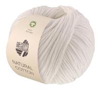 LANA GROSSA Natural Cotton Gots | Bio-Baumwollgarn in Millefili- Zwirnung | Handstrickgarn aus 100% Baumwolle (Bio) | 50g Wolle zum Stricken & Häkeln | 80m Garn