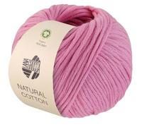 LANA GROSSA Natural Cotton Gots | Bio-Baumwollgarn in Millefili- Zwirnung | Handstrickgarn aus 100% Baumwolle (Bio) | 50g Wolle zum Stricken & Häkeln | 80m Garn