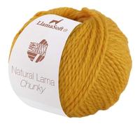 LANA GROSSA Natural Lama Chunky | Voluminöses Garn aus feinen Baby-Lama Fasern | Handstrickgarn aus 100% Lama (Baby) | 50g Wolle zum Stricken & Häkeln | 70m Garn FB1
