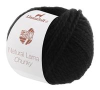 LANA GROSSA Natural Lama Chunky | Voluminöses Garn aus feinen Baby-Lama Fasern | Handstrickgarn aus 100% Lama (Baby) | 50g Wolle zum Stricken & Häkeln | 70m Garn FB8