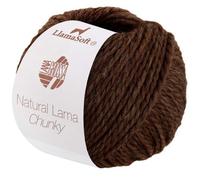 LANA GROSSA Natural Lama Chunky | Voluminöses Garn aus feinen Baby-Lama Fasern | Handstrickgarn aus 100% Lama (Baby) | 50g Wolle zum Stricken & Häkeln | 70m Garn FB13