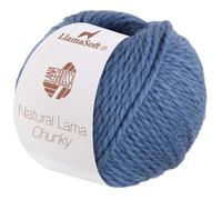 LANA GROSSA Natural Lama Chunky | Voluminöses Garn aus feinen Baby-Lama Fasern | Handstrickgarn aus 100% Lama (Baby) | 50g Wolle zum Stricken & Häkeln | 70m Garn