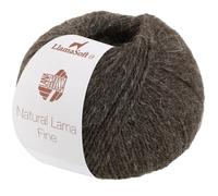LANA GROSSA Natural Lama Fine | Feine Baby-Lama Fasern klassisch verzwirnt | Handstrickgarn aus 100% Lama (Baby) | 50g Wolle zum Stricken & Häkeln | 150m Garn FB115