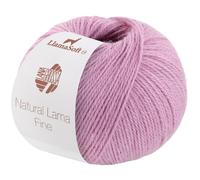 LANA GROSSA Natural Lama Fine | Feine Baby-Lama Fasern klassisch verzwirnt | Handstrickgarn aus 100% Lama (Baby) | 50g Wolle zum Stricken & Häkeln | 150m Garn FB102
