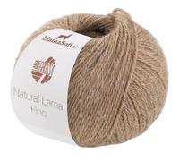 LANA GROSSA Natural Lama Fine | Feine Baby-Lama Fasern klassisch verzwirnt | Handstrickgarn aus 100% Lama (Baby) | 50g Wolle zum Stricken & Häkeln | 150m Garn FB111