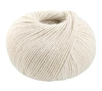 LANA GROSSA Natural Lama Fine | Feine Baby-Lama Fasern klassisch verzwirnt | Handstrickgarn aus 100% Lama (Baby) | 50g Wolle zum Stricken & Häkeln | 150m Garn FB109