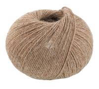 LANA GROSSA Natural Lama Fine | Feine Baby-Lama Fasern klassisch verzwirnt | Handstrickgarn aus 100% Lama (Baby) | 50g Wolle zum Stricken & Häkeln | 150m Garn FB111