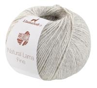 LANA GROSSA Natural Lama Fine | Feine Baby-Lama Fasern klassisch verzwirnt | Handstrickgarn aus 100% Lama (Baby) | 50g Wolle zum Stricken & Häkeln | 150m Garn