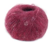 LANA GROSSA Natural Superkid Tweed | Feines Lace-Garn aus 60% Superkid Mohair mit 30% Seide, 7% Baumwolle, 3% Polyester und zarten Tweednoppen | 25g Wolle zum Stricken & Häkeln | 200m Garn FB612