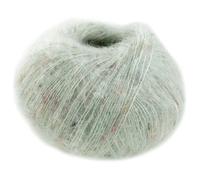 LANA GROSSA Natural Superkid Tweed | Feines Lace-Garn aus 60% Superkid Mohair mit 30% Seide, 7% Baumwolle, 3% Polyester und zarten Tweednoppen | 25g Wolle zum Stricken & Häkeln | 200m Garn FB617