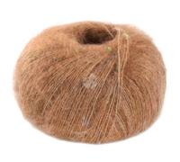 LANA GROSSA Natural Superkid Tweed | Feines Lace-Garn aus 60% Superkid Mohair mit 30% Seide, 7% Baumwolle, 3% Polyester und zarten Tweednoppen | 25g Wolle zum Stricken & Häkeln | 200m Garn FB620