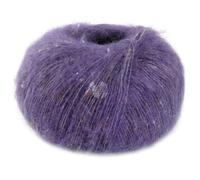 LANA GROSSA Natural Superkid Tweed | Feines Lace-Garn aus 60% Superkid Mohair mit 30% Seide, 7% Baumwolle, 3% Polyester und zarten Tweednoppen | 25g Wolle zum Stricken & Häkeln | 200m Garn FB630