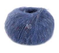 LANA GROSSA Natural Superkid Tweed | Feines Lace-Garn aus 60% Superkid Mohair mit 30% Seide, 7% Baumwolle, 3% Polyester und zarten Tweednoppen | 25g Wolle zum Stricken & Häkeln | 200m Garn FB619