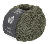 LANA GROSSA New Classic | Klassisch verzwirntes Garn mit Bambusfasern und Yak | Handstrickgarn aus 48% Schurwolle, 36% Viskose, 8% Yak & 8% Nylon | 50g Wolle zum Stricken & Häkeln | 100m Garn FB 9