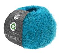 LANA GROSSA Per Fortuna GOTS | Leichtes Sommerflauschgarn mit Baumwolle | Handstrickgarn aus 74% Baumwolle (Bio) & 26% Polyamid | 50g Wolle zum Stricken & Häkeln | 190m Garn FB 15