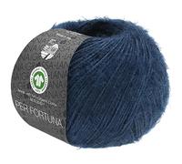 LANA GROSSA Per Fortuna GOTS | Leichtes Sommerflauschgarn mit Baumwolle | Handstrickgarn aus 74% Baumwolle (Bio) & 26% Polyamid | 50g Wolle zum Stricken & Häkeln | 190m Garn FB 17