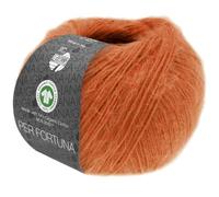 LANA GROSSA Per Fortuna GOTS | Leichtes Sommerflauschgarn mit Baumwolle | Handstrickgarn aus 74% Baumwolle (Bio) & 26% Polyamid | 50g Wolle zum Stricken & Häkeln | 190m Garn FB 56