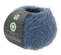 LANA GROSSA Per Fortuna GOTS | Leichtes Sommerflauschgarn mit Baumwolle | Handstrickgarn aus 74% Baumwolle (Bio) & 26% Polyamid | 50g Wolle zum Stricken & Häkeln | 190m Garn FB 23