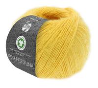 LANA GROSSA Per Fortuna GOTS | Leichtes Sommerflauschgarn mit Baumwolle | Handstrickgarn aus 74% Baumwolle (Bio) & 26% Polyamid | 50g Wolle zum Stricken & Häkeln | 190m Garn FB 44