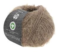 Lana Grossa Strickgarn Per Fortuna (GOTS) – 74% Bio-Baumwolle/26% Polyamid – 50 g, 190 m – 29 nougat