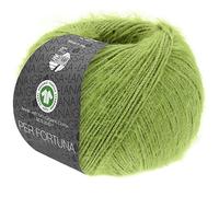LANA GROSSA Per Fortuna GOTS | Leichtes Sommerflauschgarn mit Baumwolle | Handstrickgarn aus 74% Baumwolle (Bio) & 26% Polyamid | 50g Wolle zum Stricken & Häkeln | 190m Garn FB 46