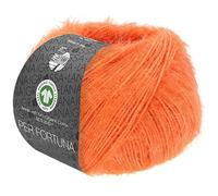 LANA GROSSA Per Fortuna GOTS | Leichtes Sommerflauschgarn mit Baumwolle | Handstrickgarn aus 74% Baumwolle (Bio) & 26% Polyamid | 50g Wolle zum Stricken & Häkeln | 190m Garn FB 33